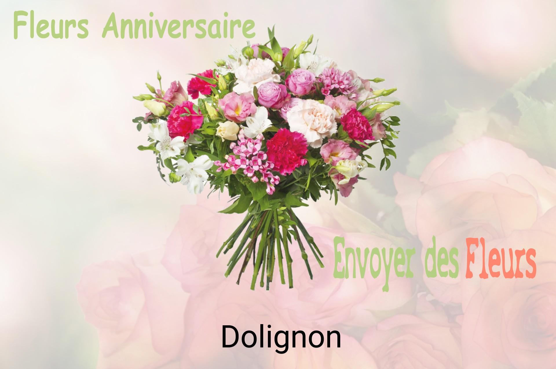 Bouquet de fleurs d’anniversaire livré à Dolignon